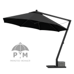سایبان چتری پایه بغل (پایه کنار) رنگ مشکی برند PM پرستوی مهاجر